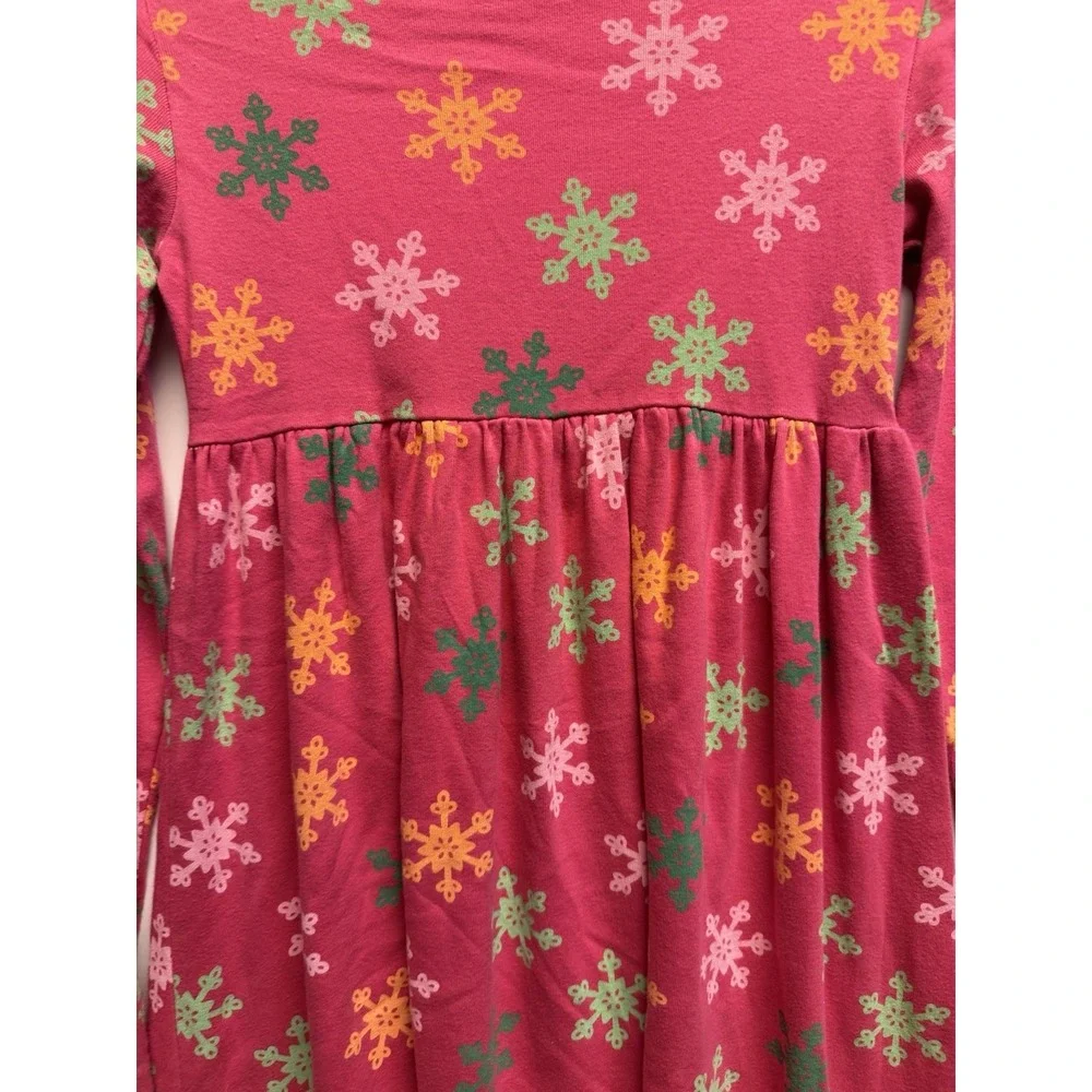 Gymboree Girls Size 12 Pink And Colored Snowflake‎ Turtleneck Dress